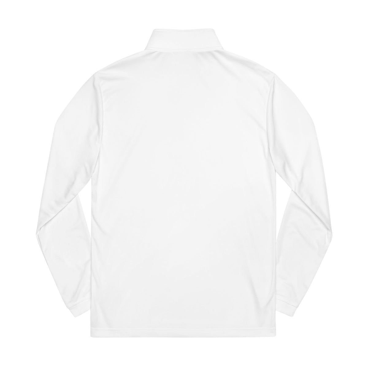 Embroidered Quarter-Zip Pullover — Minimalist White Adidas Pullover